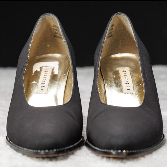 Apostrophe Vintage Piccolo Black Crystal Embellished Heels Womens Size 8 main image 9